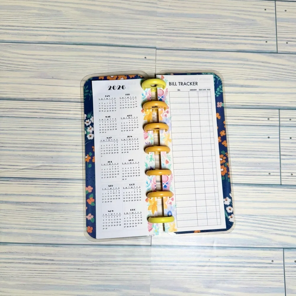 Happy Planner skinny mini size undated weekly layout Flowers are always a good i